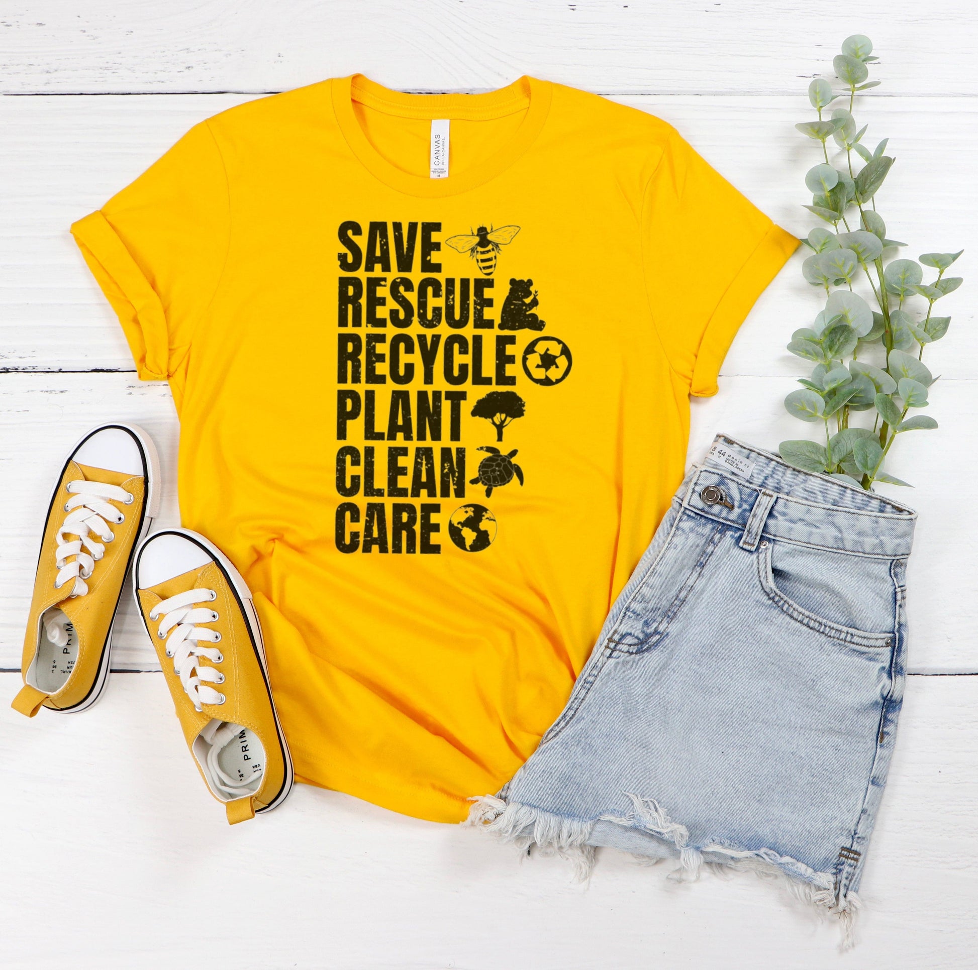 Save, Rescue, Recycle T-Shirt Ethical Earth Store