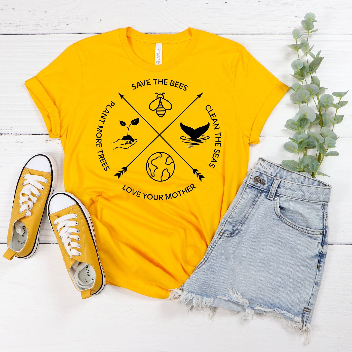 Save The Bees T-Shirt Ethical Earth Store