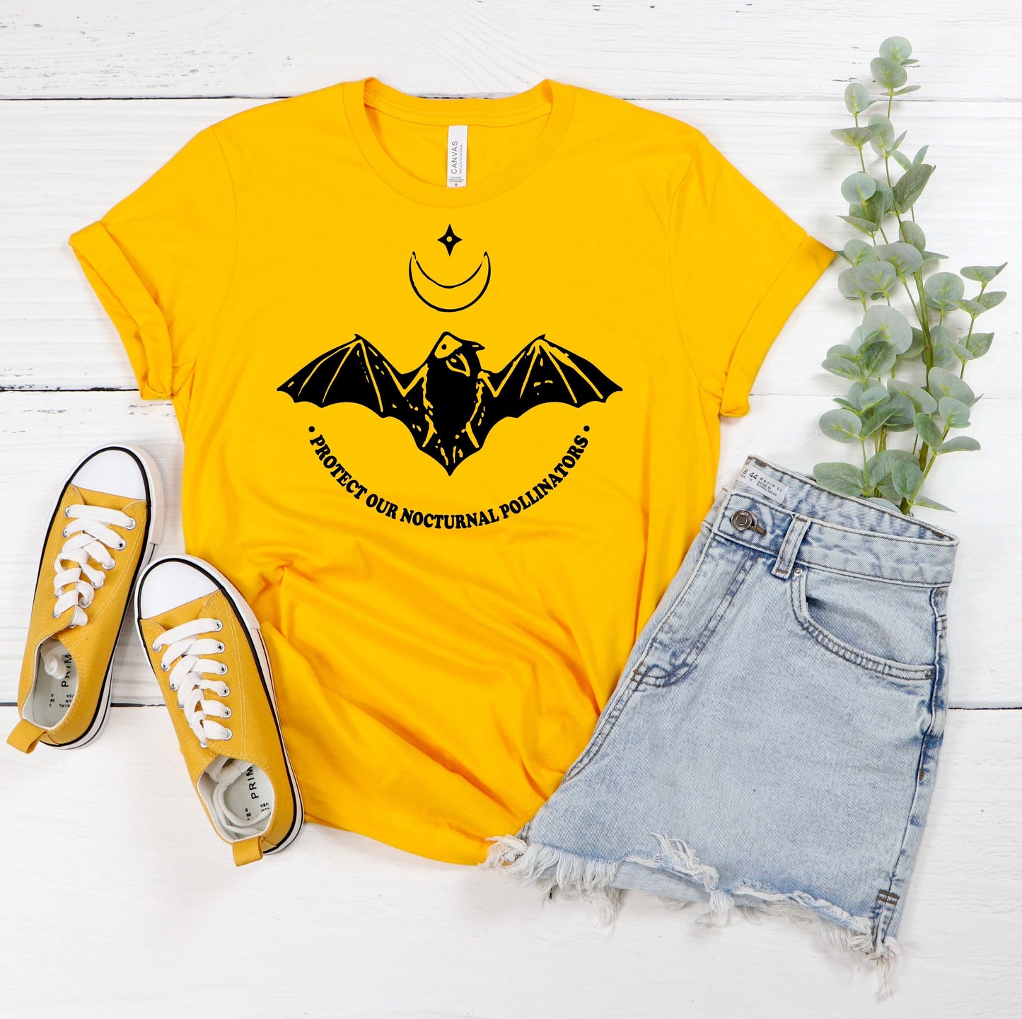 Protect Our Nocturnal Pollinators T-Shirt Ethical Earth Store