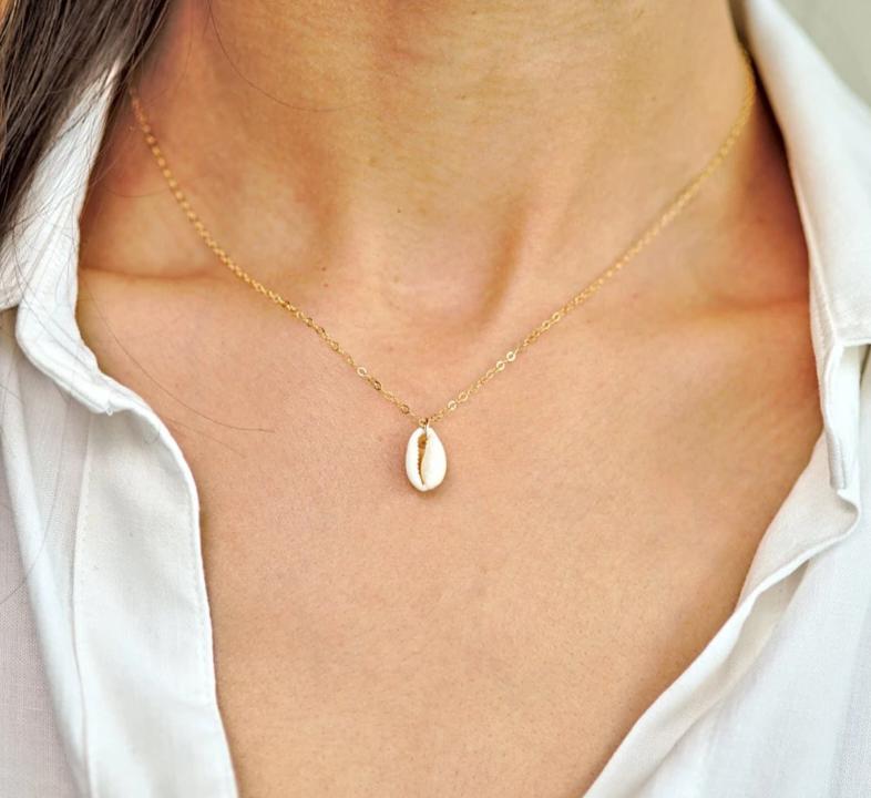 Cowrie Shell Pendant Necklace Ethical Earth Store