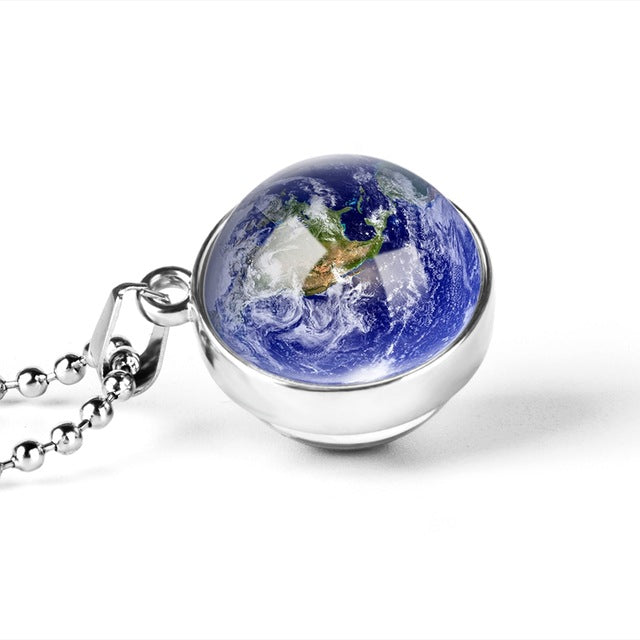Glass Earth Pendant Necklace Ethical Earth Store