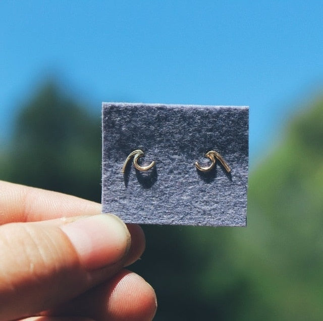 Ocean Wave Earrings Ethical Earth Store