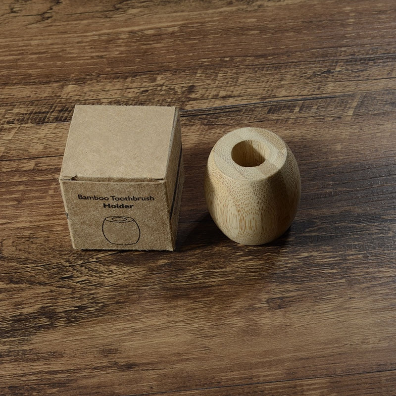 Natural Bamboo Toothbrush Stand
