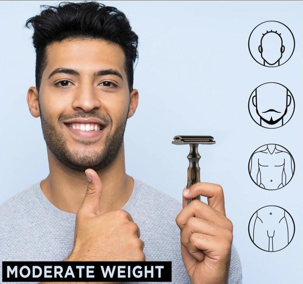 Eco-Friendly Bamboo Safety Razor + 20 Blade Refills Ethical Earth Store