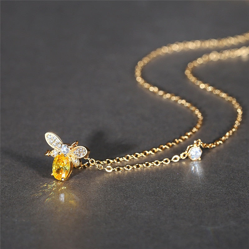 Bee Jewel Necklace Ethical Earth Store