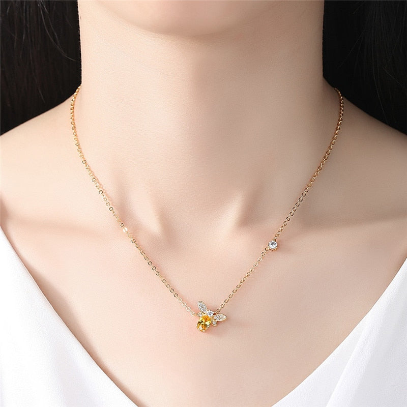 Bee Jewel Necklace Ethical Earth Store
