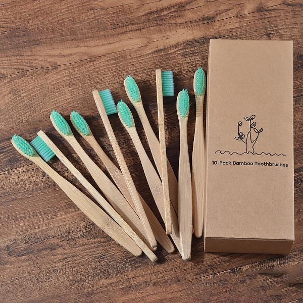 Subscribe & Save 30% - 10 Pcs Bamboo Toothbrush Ethical Earth Store