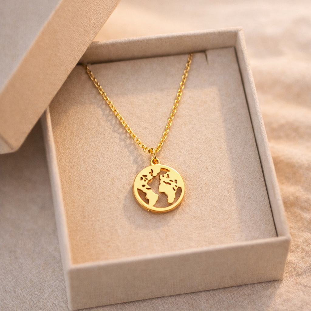 World Globe Necklace Ethical Earth Store