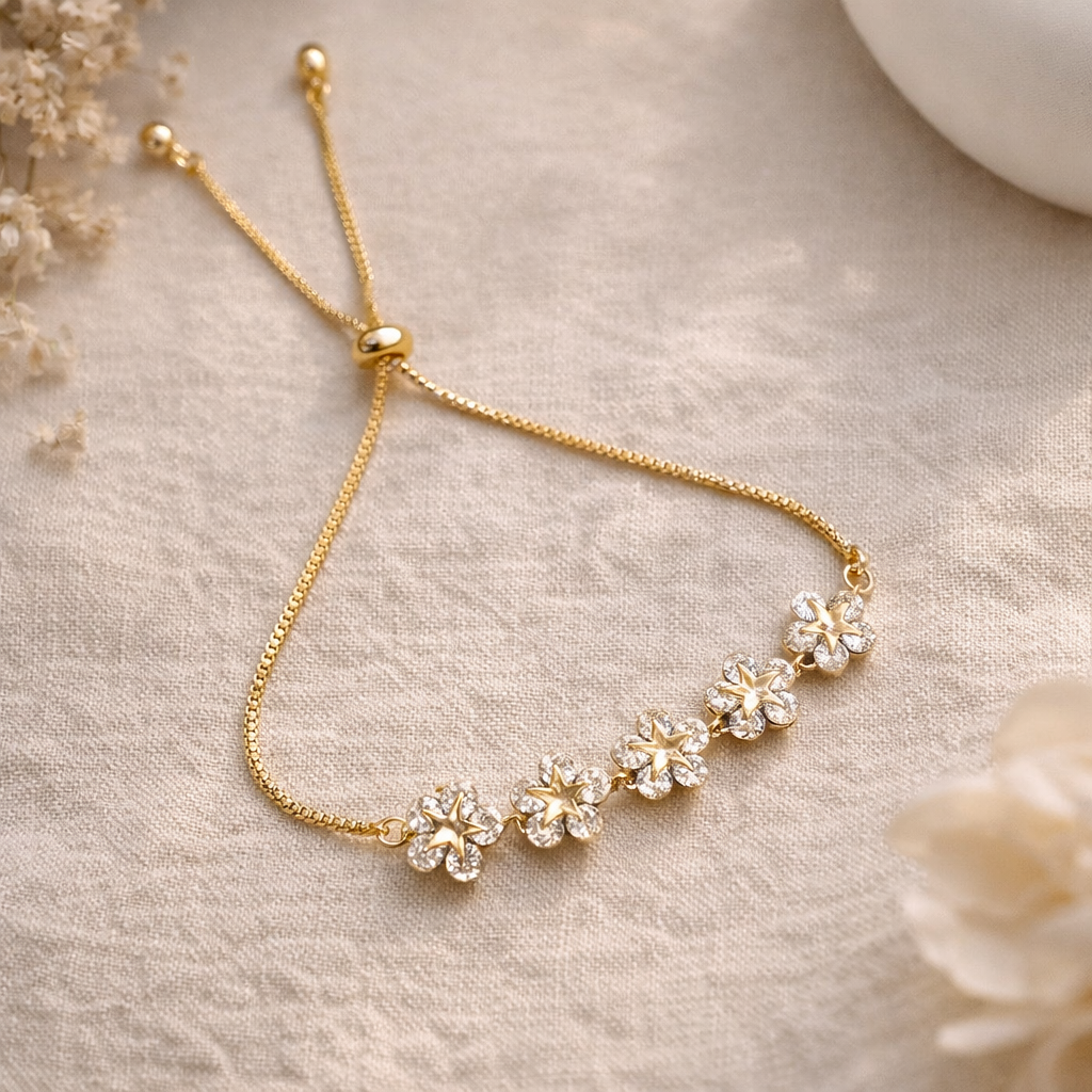 Flower Charm Bracelet Ethical Earth Store