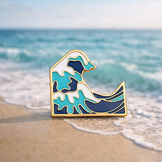 Ocean Wave Pin Ethical Earth Store