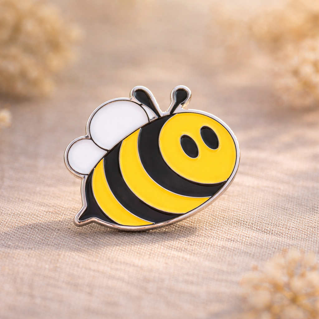 Cartoon Bee Pin Ethical Earth Store