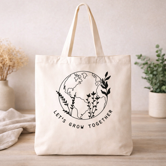 Let's Grow Together Reusable Bag