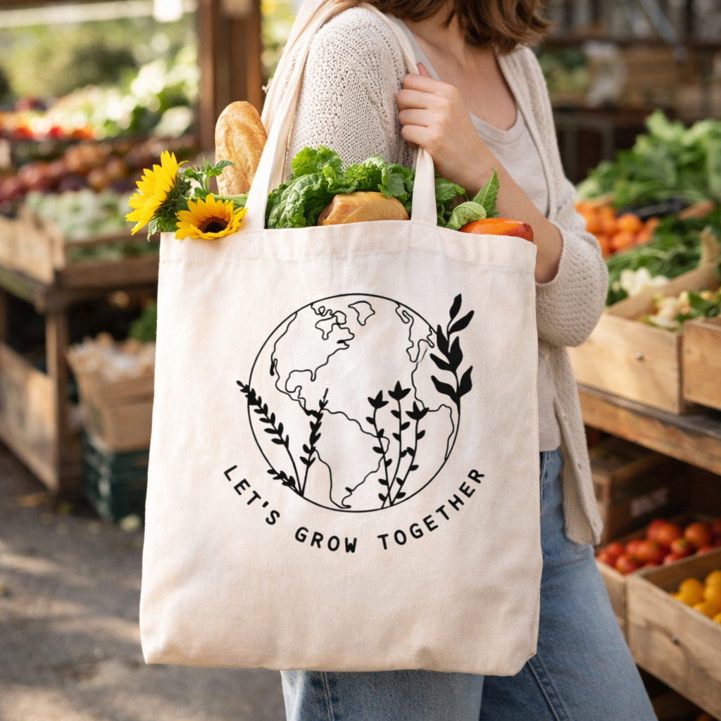 Let's Grow Together Reusable Bag