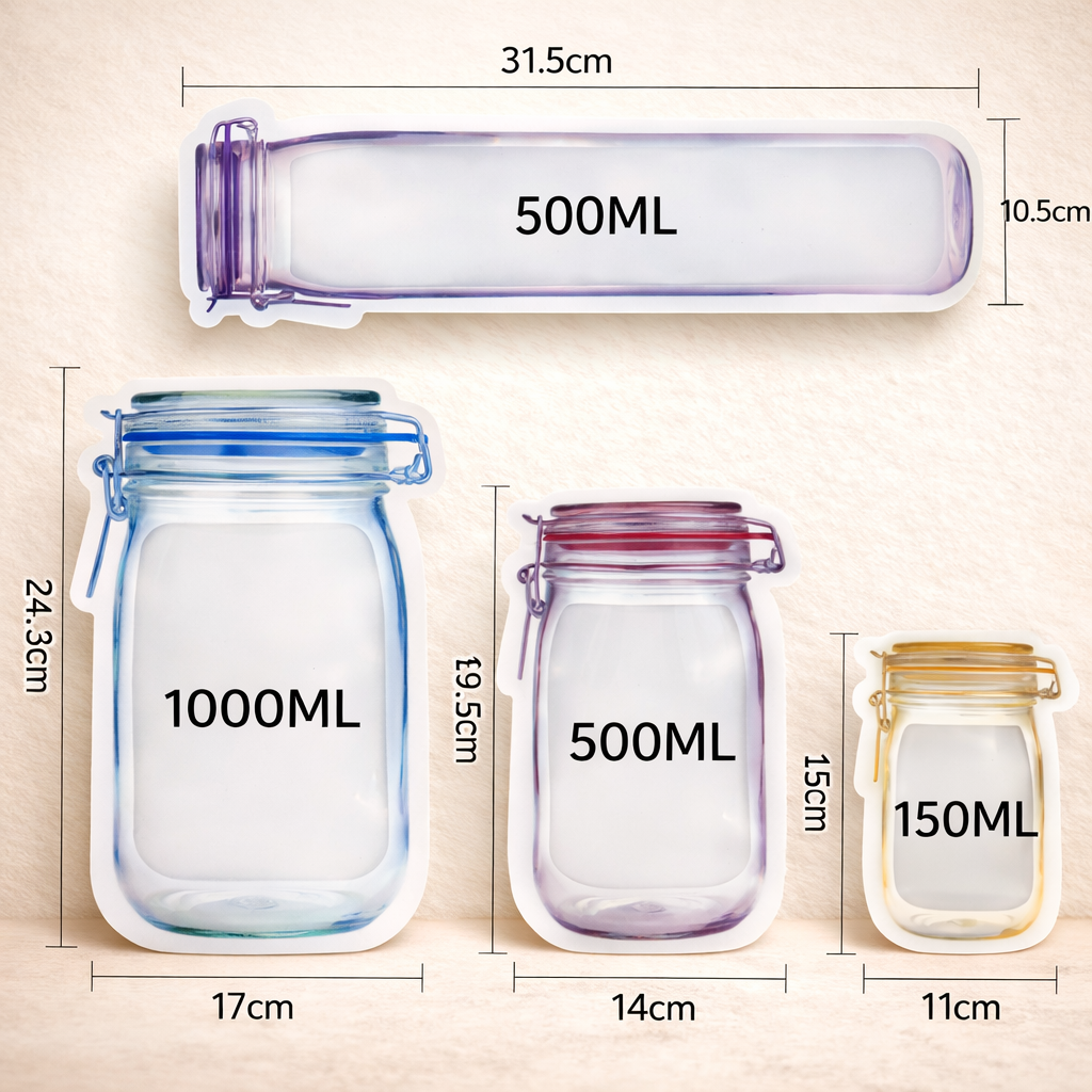 Reusable Mason Jar Food Storage Bags Ethical Earth Store