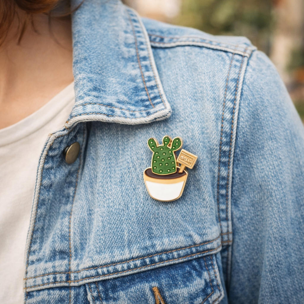 Cute Succulent Pin