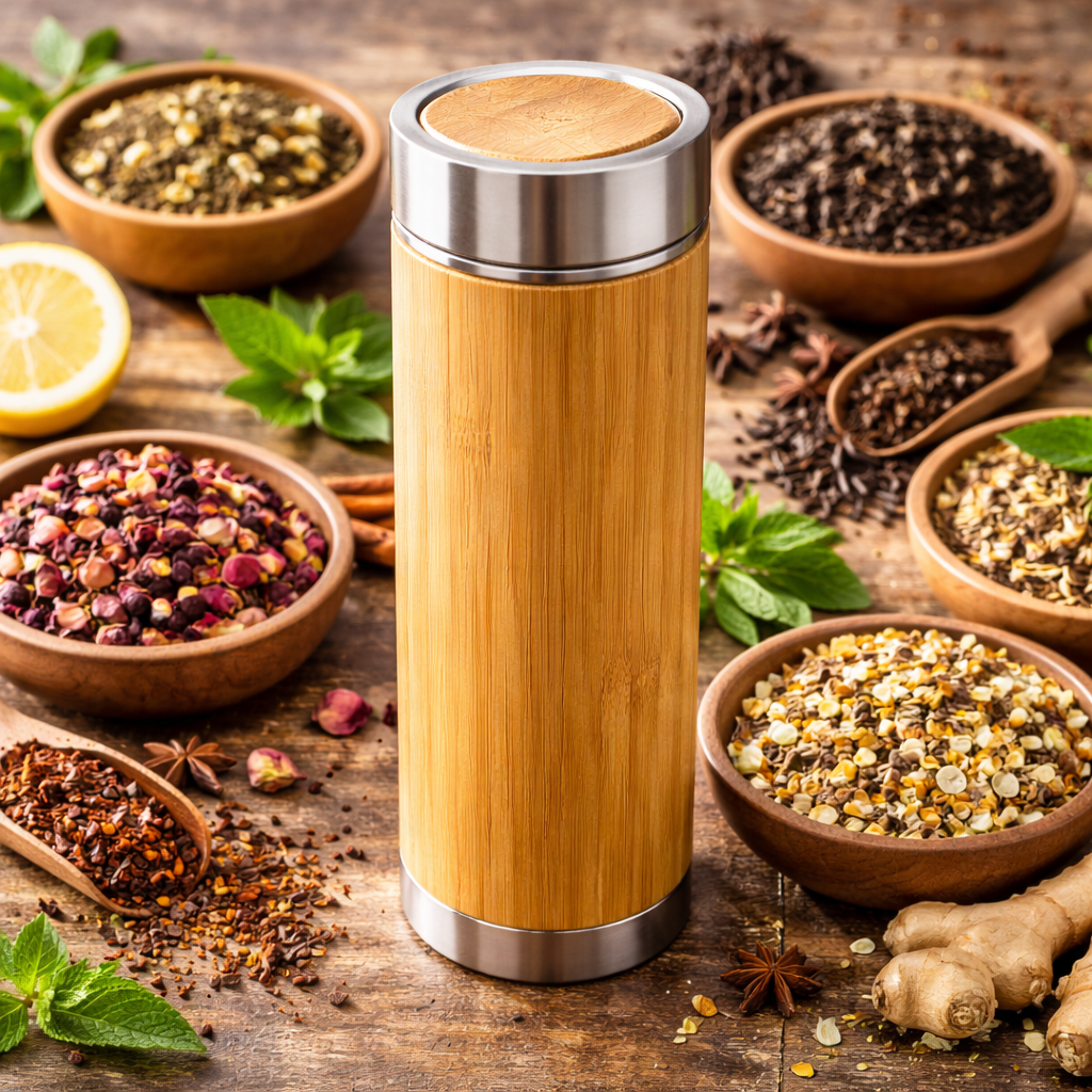 Bamboo Tumbler With Tea Infuser Ethical Earth Store