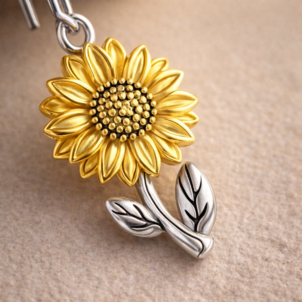 Sunflower Earrings Ethical Earth Store