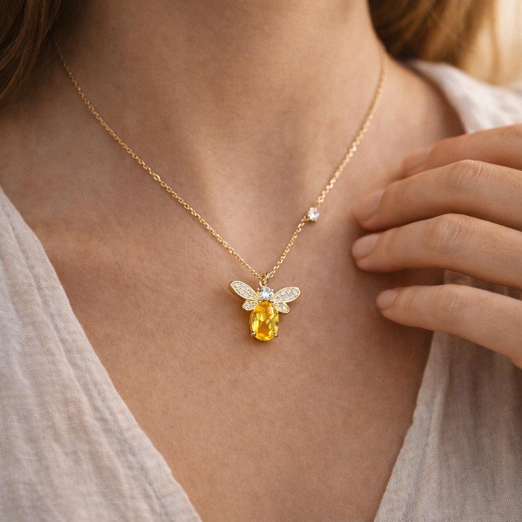 Bee Jewel Necklace Ethical Earth Store