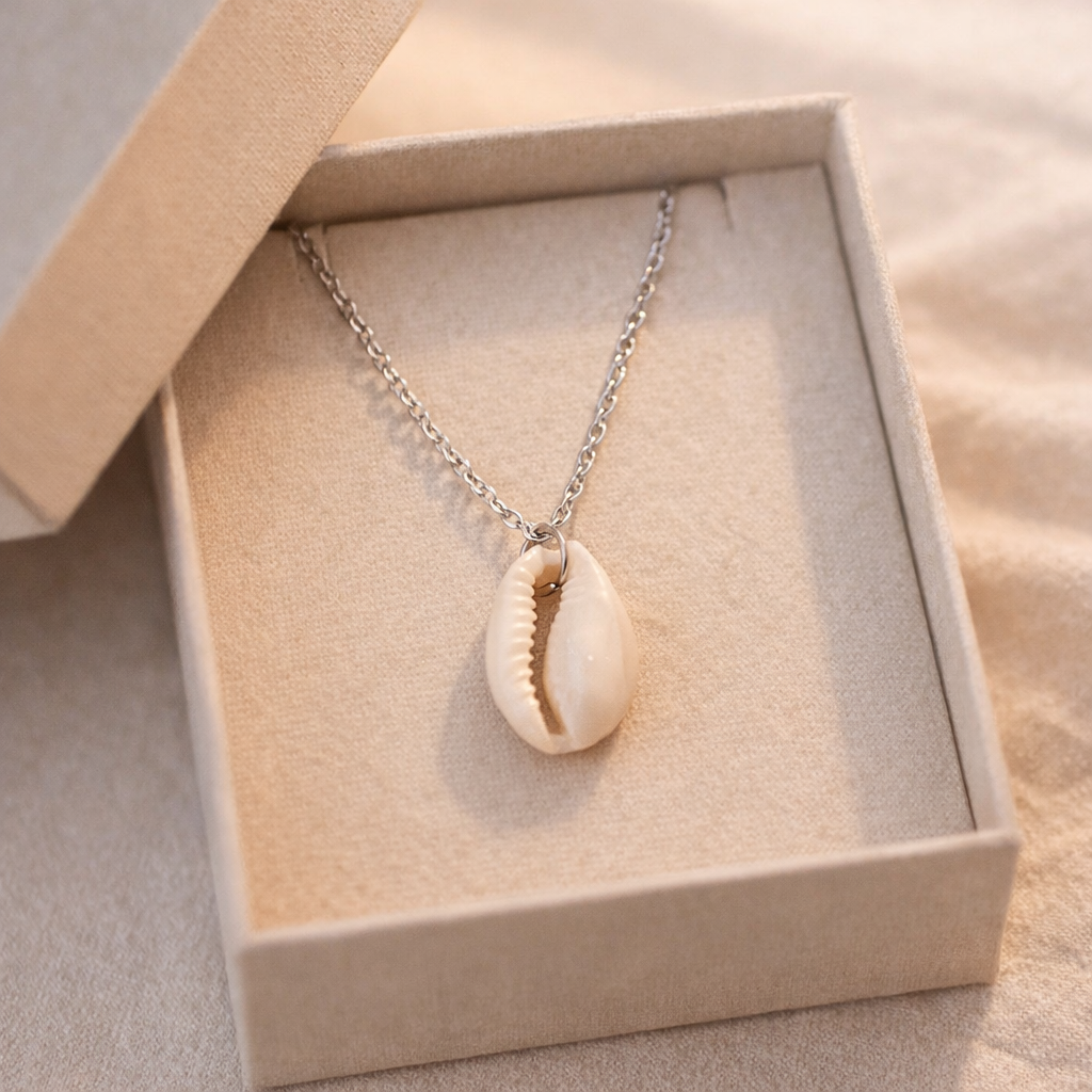 Cowrie Shell Pendant Necklace Ethical Earth Store