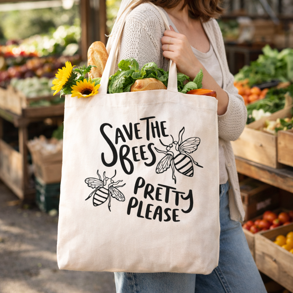 Save The Bees Reusable Bag