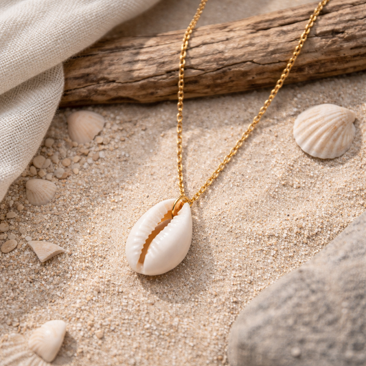 Cowrie Shell Pendant Necklace Ethical Earth Store