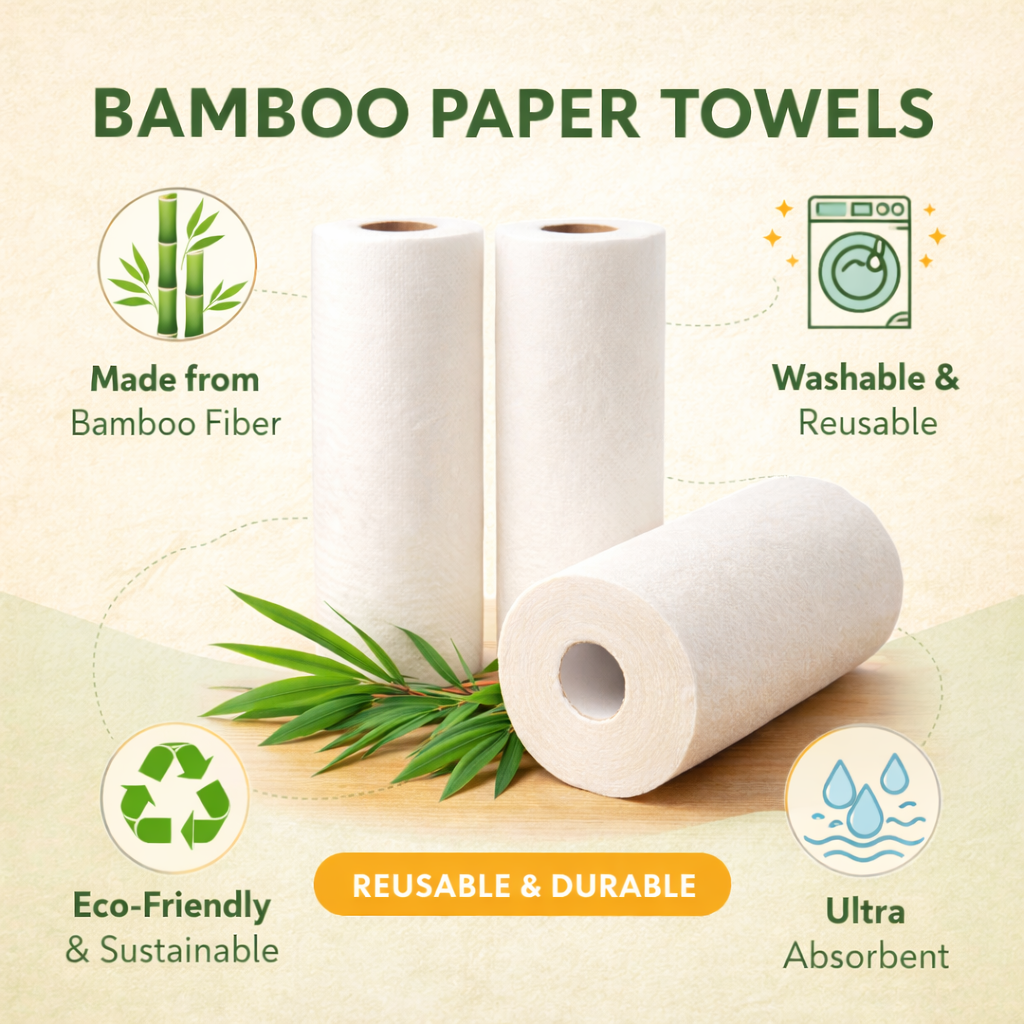 Reusable Bamboo Paper Towels Ethical Earth Store