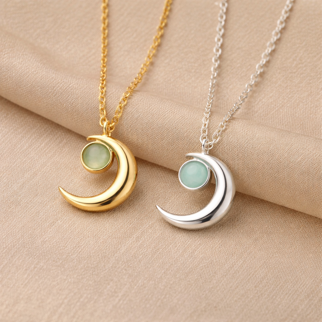 Emerald Moon Necklace Ethical Earth Store