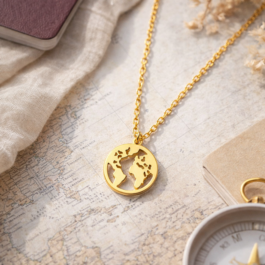 World Globe Necklace Ethical Earth Store