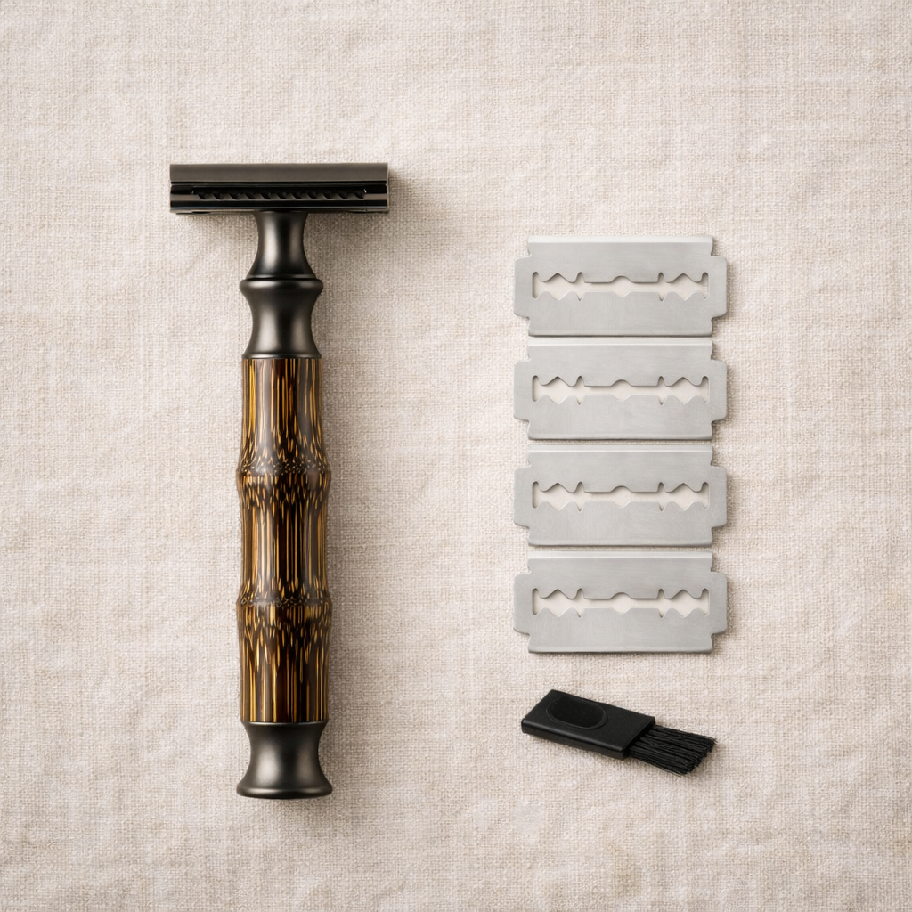 Eco-Friendly Bamboo Safety Razor + 20 Blade Refills Ethical Earth Store
