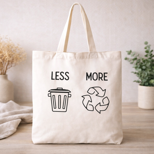 Less Trash, More Recycling Reusable Bag