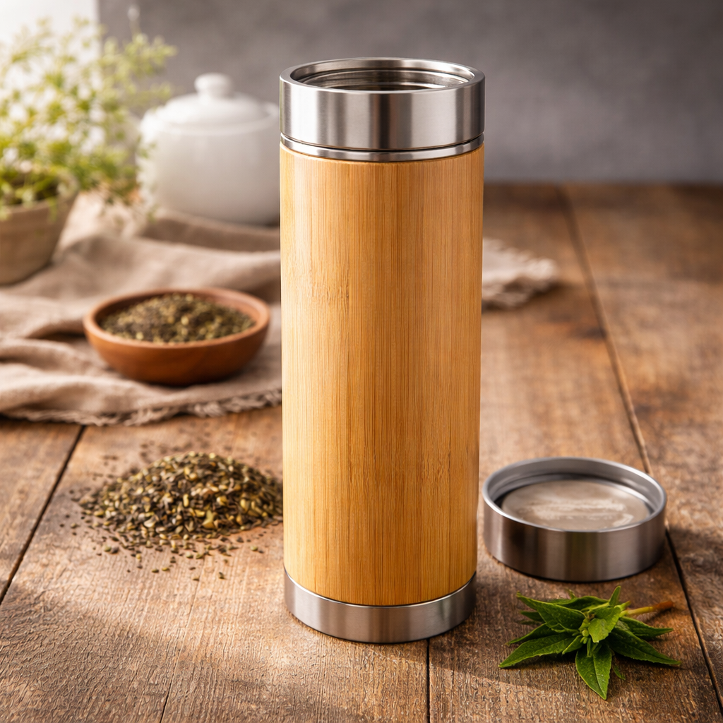 Bamboo Tumbler With Tea Infuser Ethical Earth Store