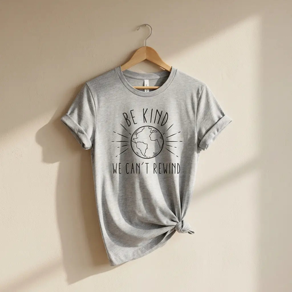Be Kind We Can't Rewind T-Shirt Ethical Earth Store