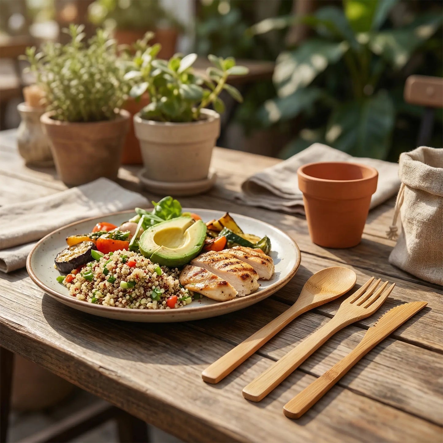 Bamboo Cutlery Set Ethical Earth Store