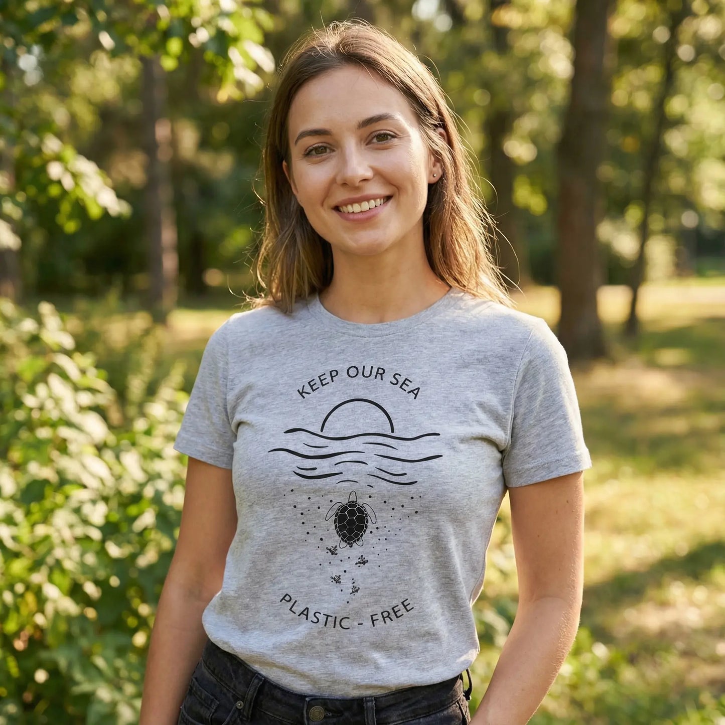 Keep Our Sea Plastic Free T-Shirt Ethical Earth Store