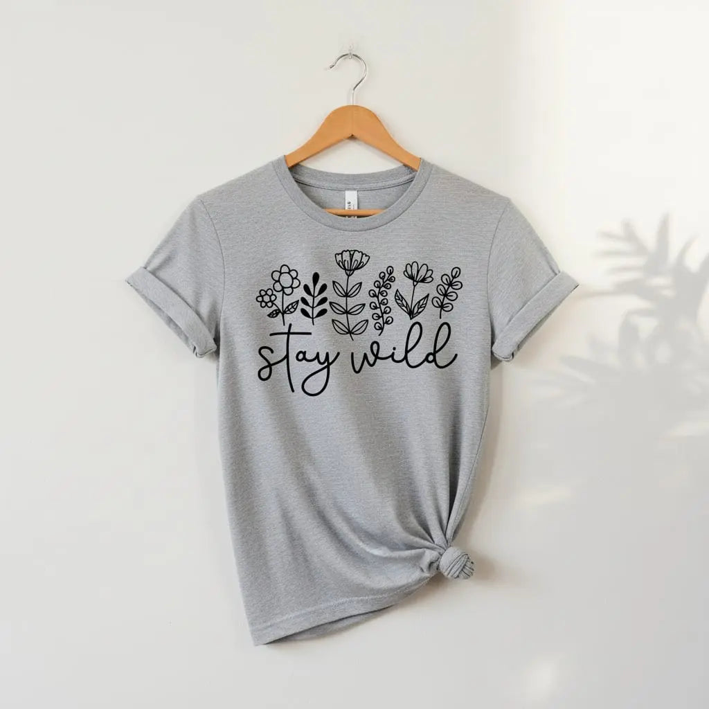 Stay Wild T-Shirt Ethical Earth Store