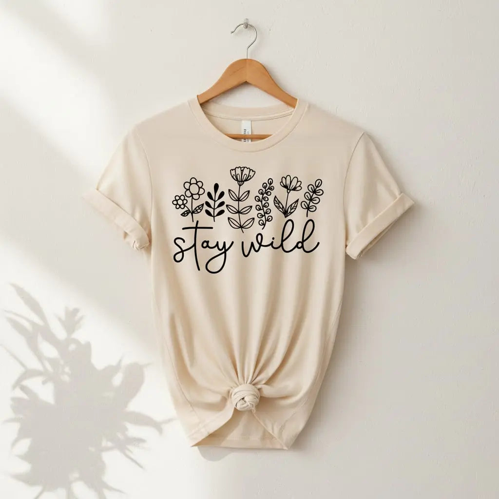 Stay Wild T-Shirt Ethical Earth Store