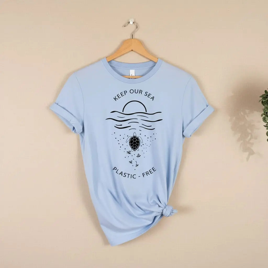 Keep Our Sea Plastic Free T-Shirt Ethical Earth Store