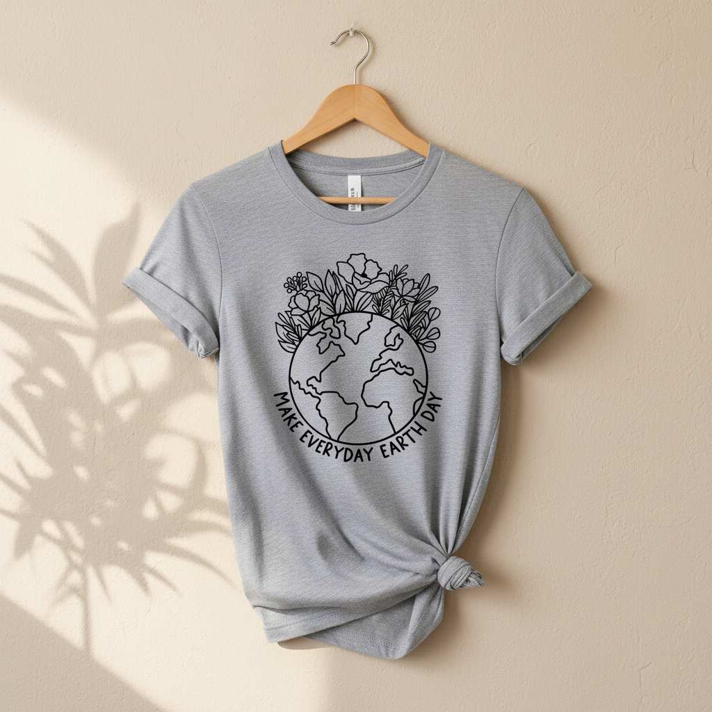 Make Everyday Earth Day T-Shirt Ethical Earth Store