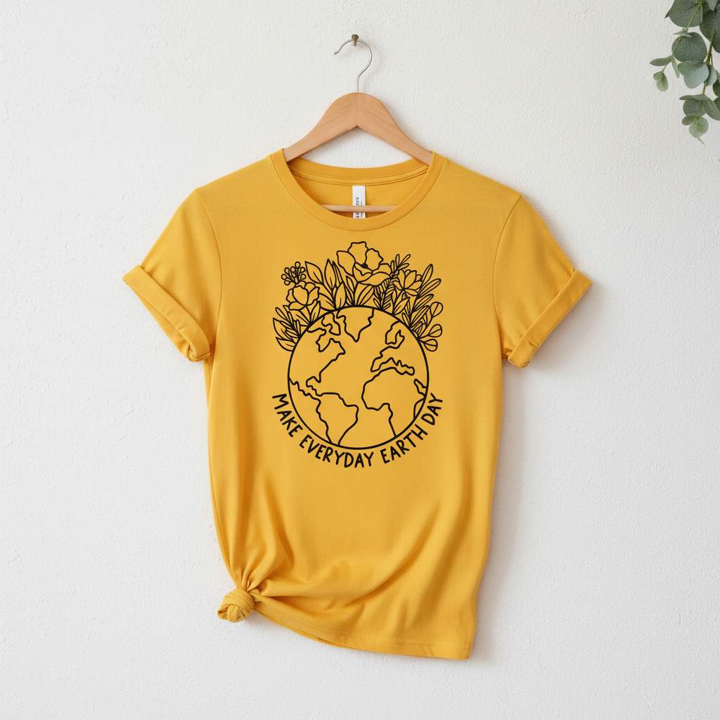 Make Everyday Earth Day T-Shirt Ethical Earth Store