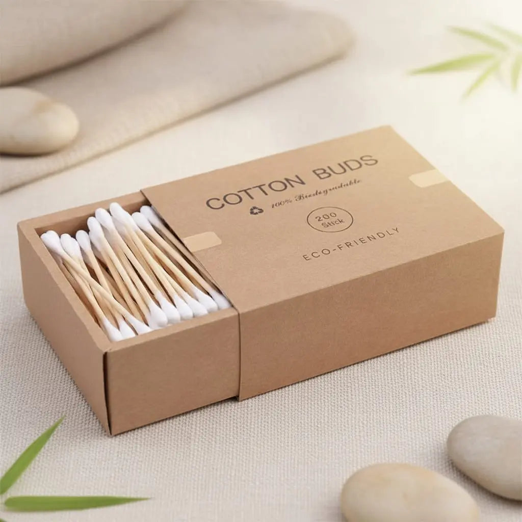Biodegradable Organic Bamboo Cotton Swabs Ethical Earth Store
