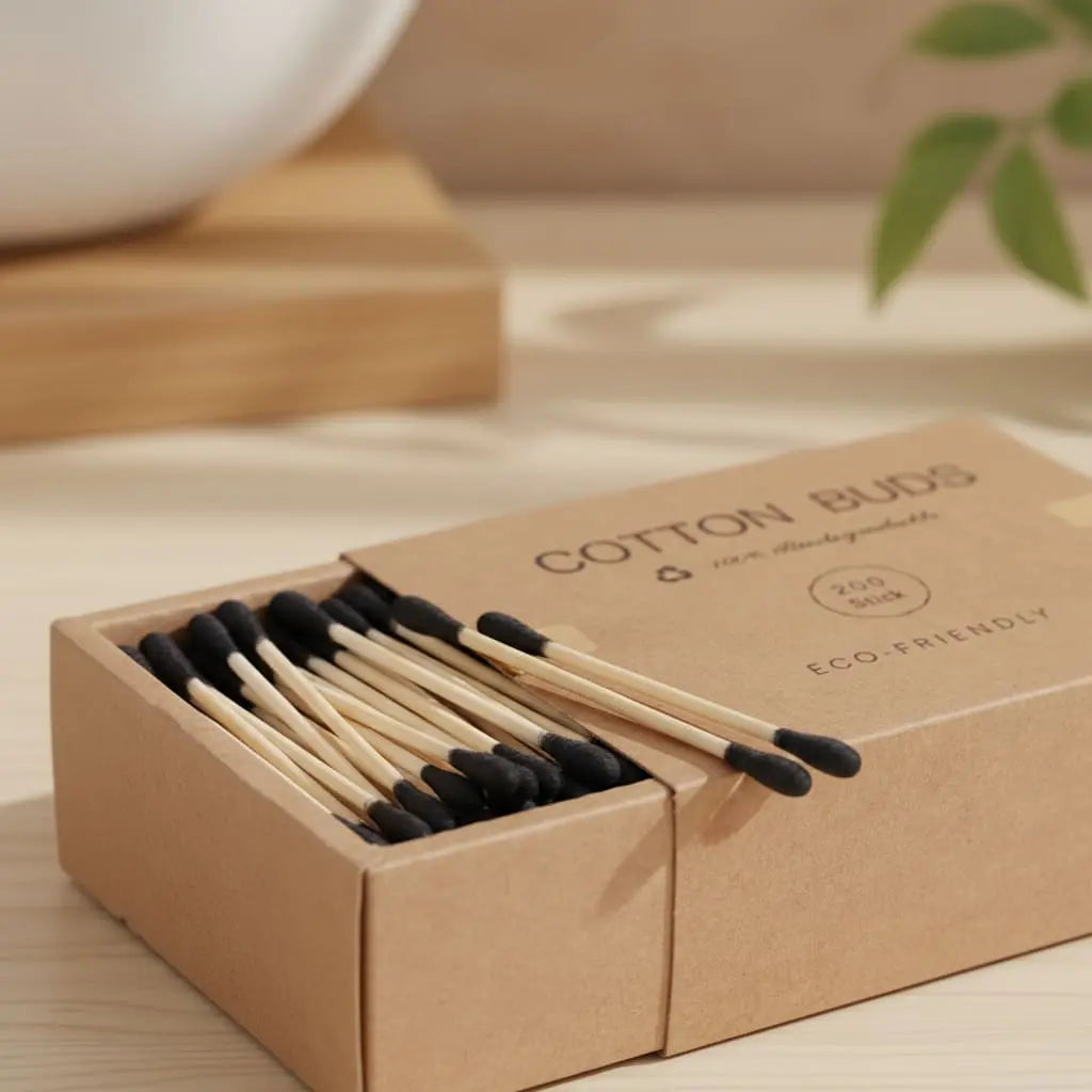 Biodegradable Organic Bamboo Cotton Swabs Ethical Earth Store