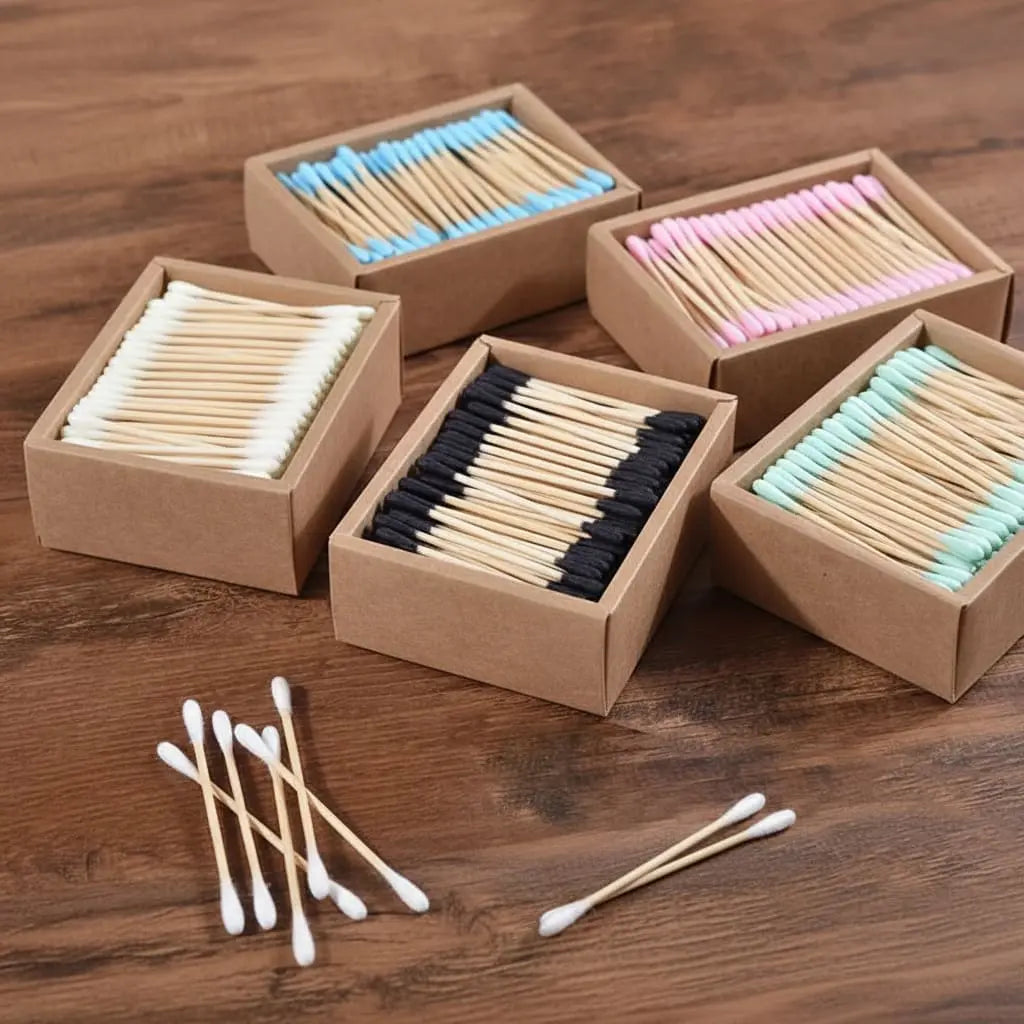 Biodegradable Organic Bamboo Cotton Swabs Ethical Earth Store