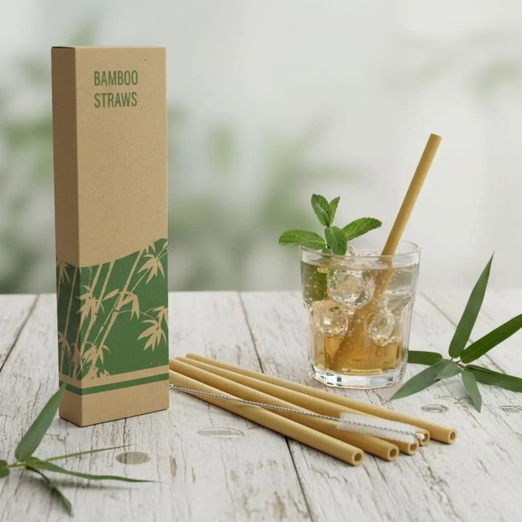 Organic Bamboo Reusable Straws Ethical Earth Store