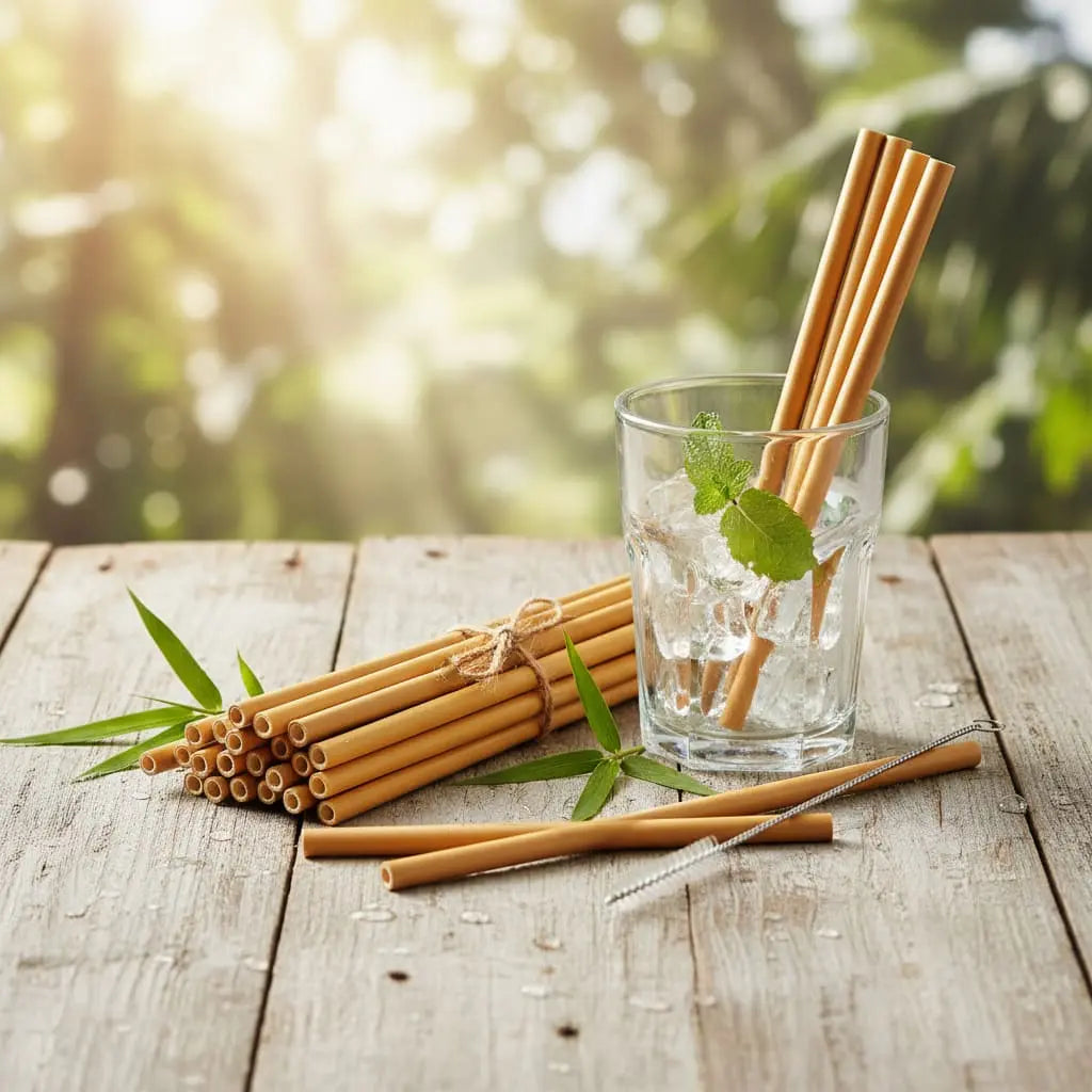 Organic Bamboo Reusable Straws Ethical Earth Store