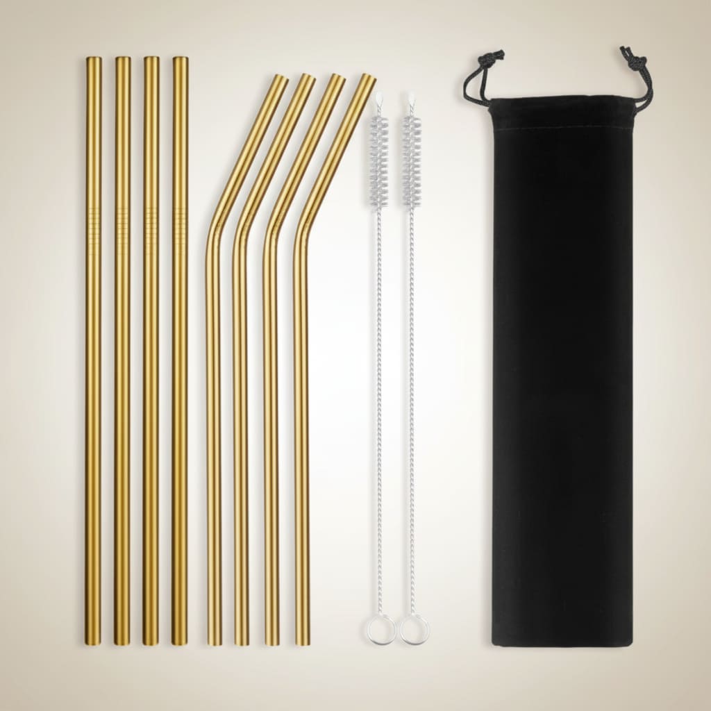 Eco-Friendly Reusable Straws - 8 Piece Ethical Earth Store