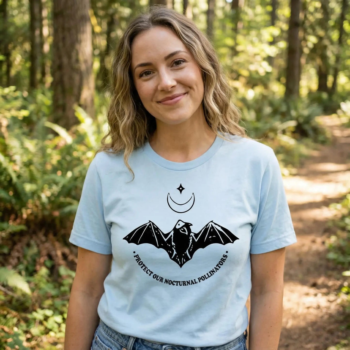 Protect Our Nocturnal Pollinators T-Shirt Ethical Earth Store