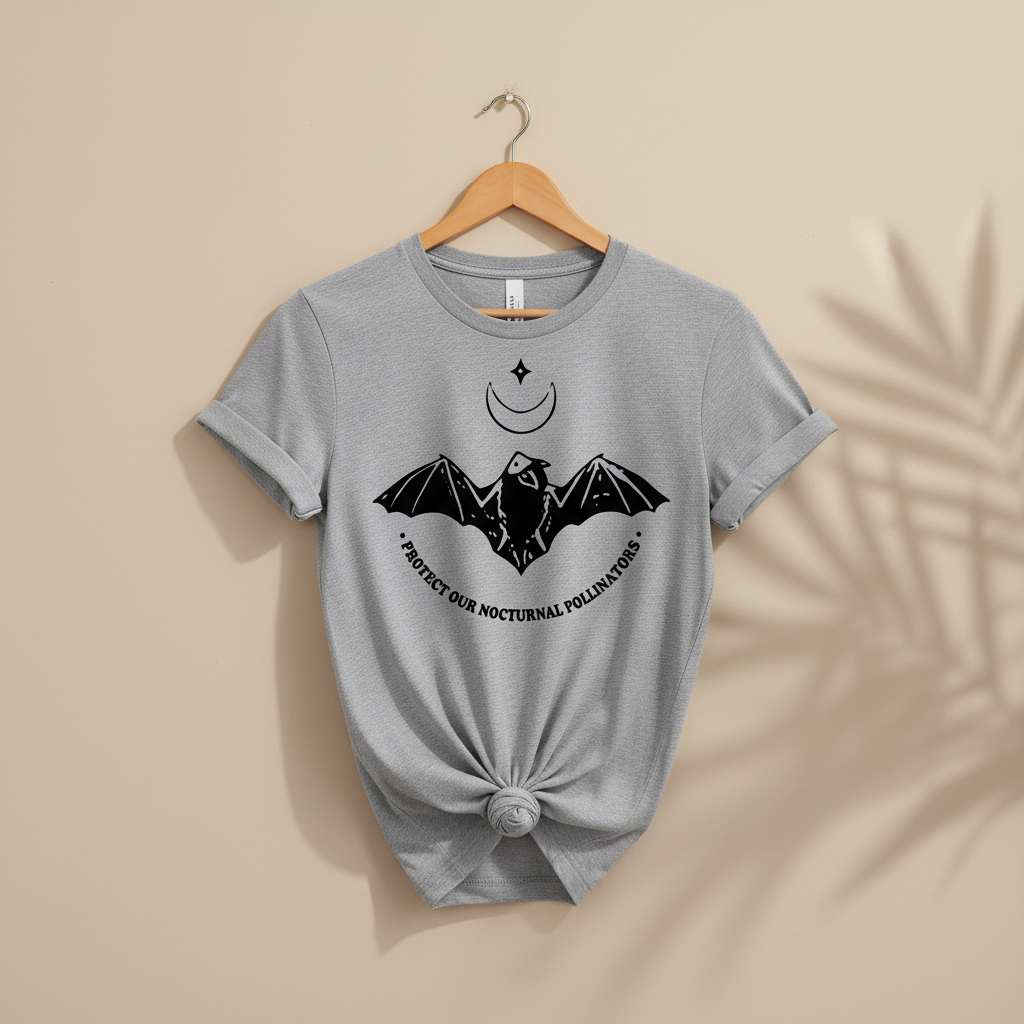 Protect Our Nocturnal Pollinators T-Shirt Ethical Earth Store