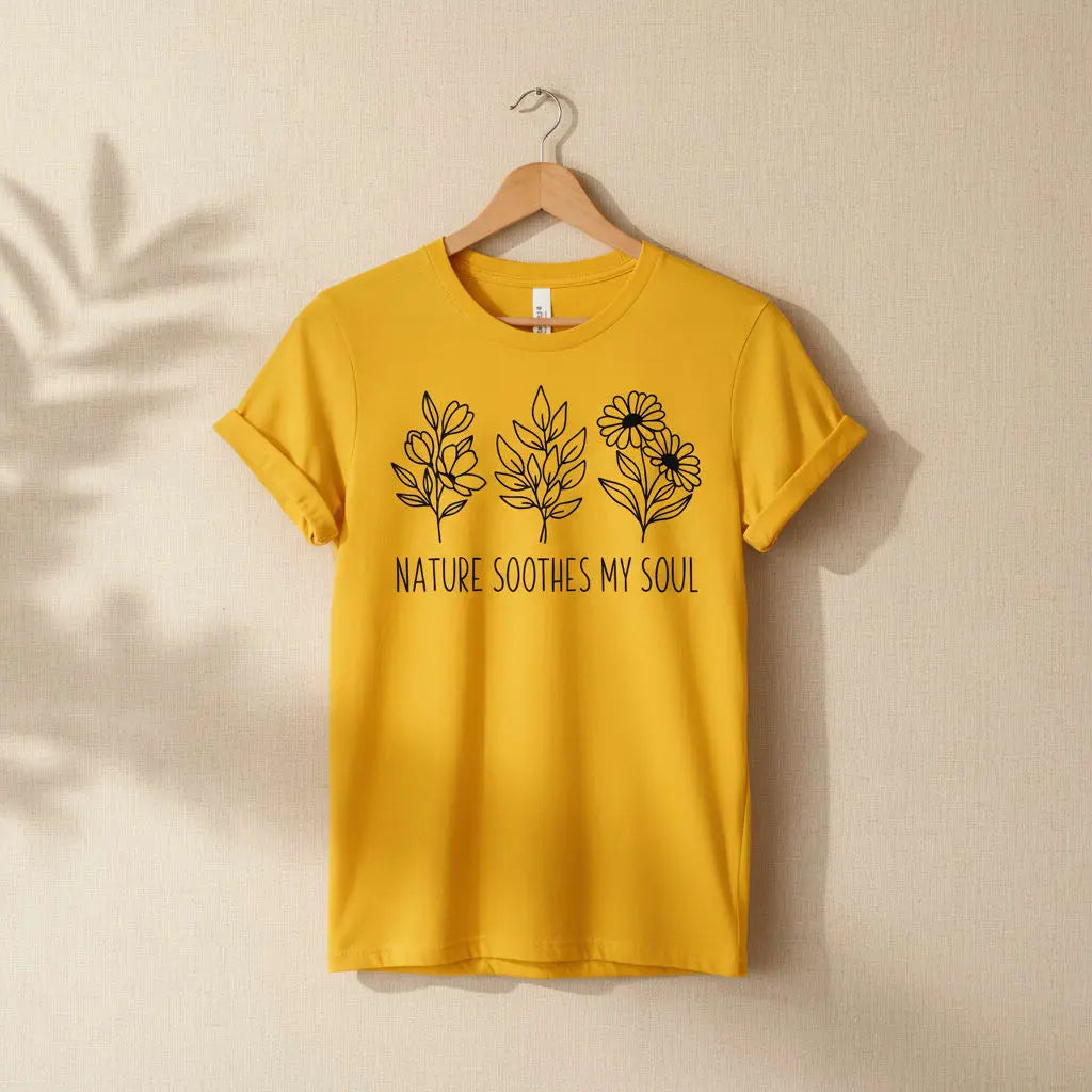 Nature Soothes My Soul T-Shirt Ethical Earth Store