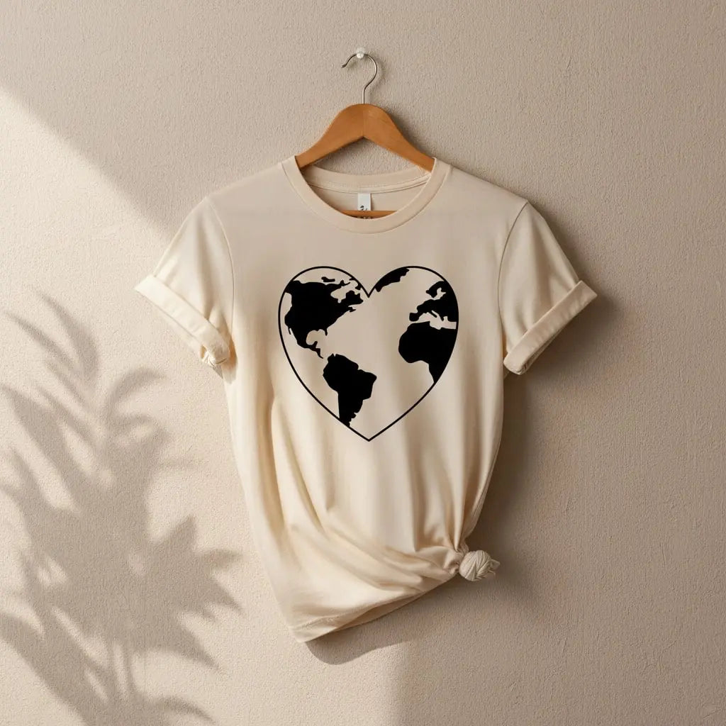 Earth Heart T-Shirt Ethical Earth Store