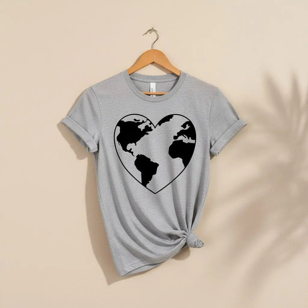 Earth Heart T-Shirt Ethical Earth Store
